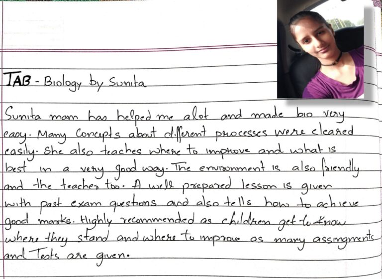 review of TAB by student Amandeep