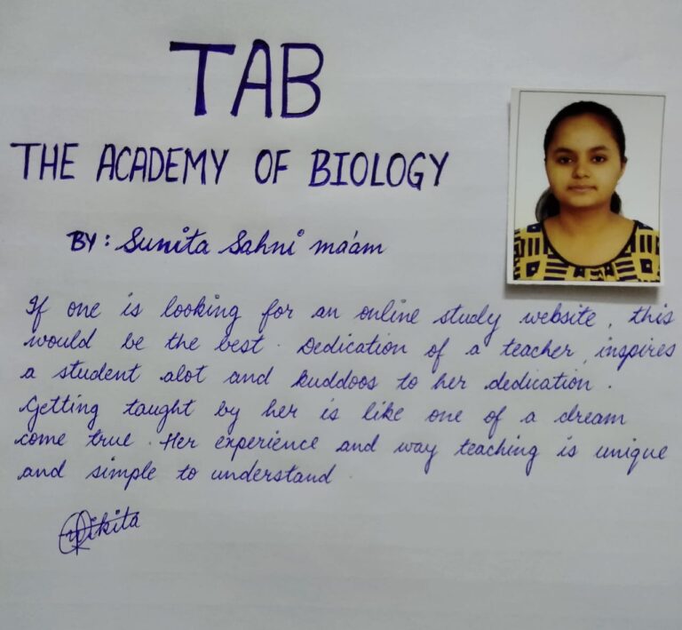 review of TAB by student nikita