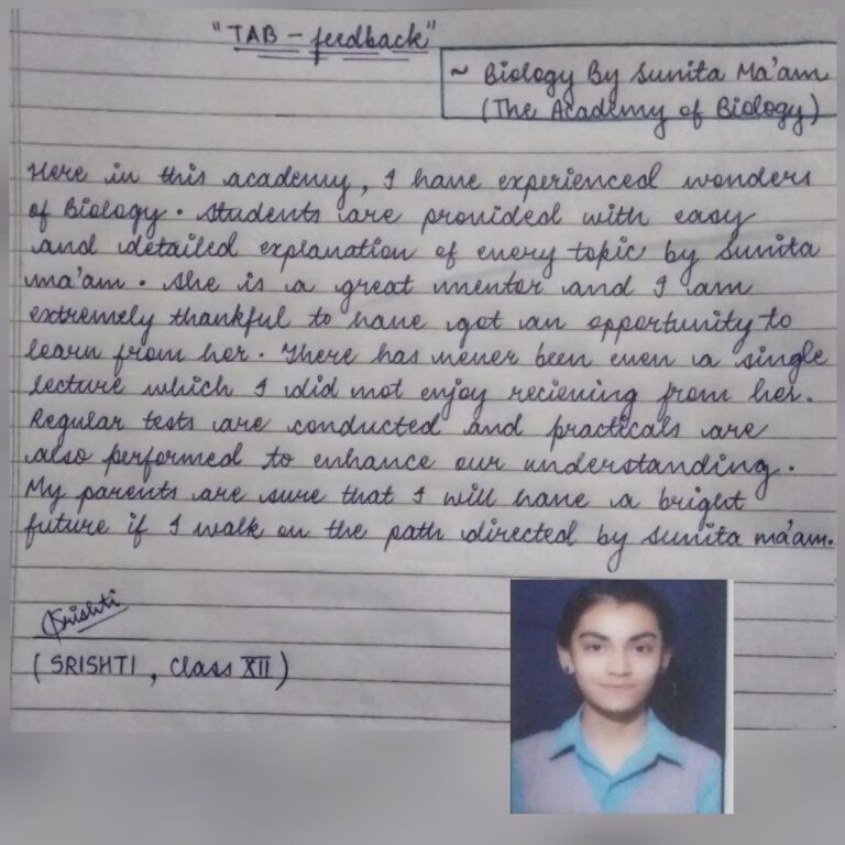 review of TAB by srishti