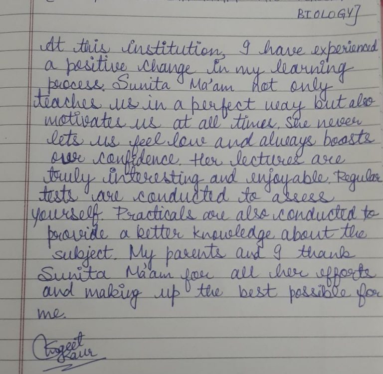 review by student sugeet